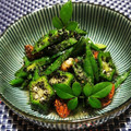 辰夫女子's cooksnap of when they made オクラ いんげん黒ゴマ和え.