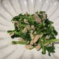 しゅうう's cooksnap of when they made 大根の葉とシーチキンのごま油炒め.