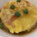 runkey's cooksnap of when they made 簡単！関西風！あっさり醤油味の天津飯♡.
