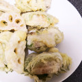 оあーさо's cooksnap of when they made れんこんとたらこのはさみ揚げ.