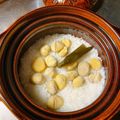 じゅんぴ105's cooksnap of when they made ほくほく！栗土鍋ご飯.