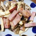 ENO’Sキッチン's cooksnap of when they made 【簡単】キノコとベーコンのペペロン炒め.
