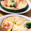 ちほるな's cooksnap of when they made 丸ズッキーニの簡単ジューシーピザ.
