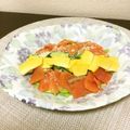 ☆こまっと☆'s cooksnap of when they made かぼちゃとスモークサーモンのサラダ.