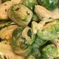 saki1010's cooksnap of when they made 簡単　芽キャベツのカレーマヨポン酢.