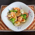 sayacarta's cooksnap of when they made 里芋と海老のガーリックソテー.