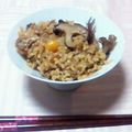 なつッ子♪'s cooksnap of when they made 焼き椎茸とぎんなんの玄米ご飯.