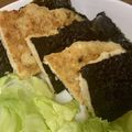 Doasey's cooksnap of when they made 鶏ひき肉の磯辺焼き.