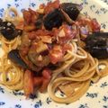Nana983's cooksnap of when they made なすとベーコンのトマトパスタ.