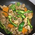 いせご's cooksnap of when they made かぼちゃとピーマン、豚こまの麺つゆ炒め.