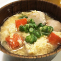 YUKIKI☆'s cooksnap of when they made 里芋とにんじんのかき玉味噌汁.