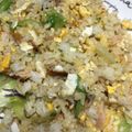 ロメロメロメロ's cooksnap of when they made シンプルな✨鮭レタス炒飯✨.