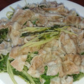 クックVOY1Q3☆'s cooksnap of when they made 水菜と豚バラがあれば！巻かない蒸し焼き.