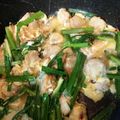 しまいんこ's cooksnap of when they made あさり入りニラ玉のアヒージョ炒めのタパス.