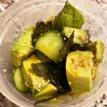 さこあ's cooksnap of when they made きゅうりとアボカドの韓国風☆.