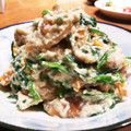 Snowy Ｏｗｌ's cooksnap of when they made 小松菜と柿の白和え.