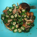 kokoパパ's cooksnap of when they made なめことオクラのめんつゆ和え.