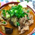 ユーロン's cooksnap of when they made 豆腐と豚肉ときのこのピリ辛煮.