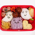 めいめい☆☆☆'s cooksnap of when they made 園児キャラ弁【おばけ】オリジナルキャラ.