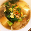 ♡mio1216♡'s cooksnap of when they made 新玉ねぎとだいこんとわかめの味噌汁.