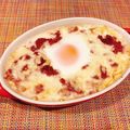 miwayon's cooksnap of when they made ミルクポテトとコンビーフのチーズ焼き.