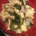 とろけい's cooksnap of when they made えのきとわかめの卵スープ.