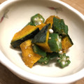にじゆめa's cooksnap of when they made オクラ・南瓜のごま和え♪.