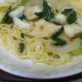 hiyomail's cooksnap of when they made たらのガーリックパスタ.
