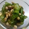 aizu_po's cooksnap of when they made シンプル☆胡瓜と大豆のめんつゆ酢漬け.