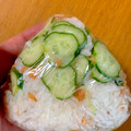 かにゃにゃmama's cooksnap of when they made ❁鮭ときゅうりのおむすび❁.