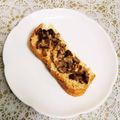 SUNMOONMOM's cooksnap of when they made ピーナッツクリームと渋皮煮のトースト.