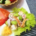 虹色♪︎ちゅーりっぷ's cooksnap of when they made ちくわと枝豆のクリームチーズ削り節和え♪.