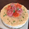 Rs＊kitchen's cooksnap of when they made お祝いの日に、ケーキ寿司♪.