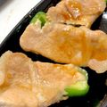 なつめめ's cooksnap of when they made ご飯がすすむ!チーズ入り肉巻きピーマン.