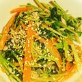 naki1227's cooksnap of when they made 豆苗とツナと人参のナムル風★水菜でも！.
