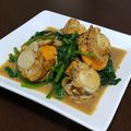 KAORICHIN☆'s cooksnap of when they made 簡単❤ほたてとほうれん草のバター焼き.