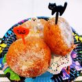 まひるるる's cooksnap of when they made ハロウィン♥カボチャおばけのあんドーナツ.