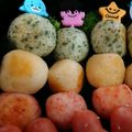 まぐ（・◇・）'s cooksnap of when they made ✿お花見に〜じゃがいも三色団子〜✿.