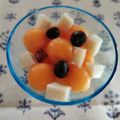 カバゴン's cooksnap of when they made メロンとブルーベリーと牛乳寒天.