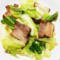クックY08S17☆'s cooksnap of when they made 和風☆厚切りベーコンとキャベツの炒め物.