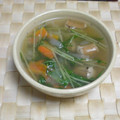 ちびぷりん's cooksnap of when they made パンと一緒に♪水菜の簡単スープ.