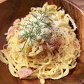 これなが's cooksnap of when they made ママのカルボナーラ 牛乳生クリーム不使用.