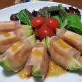 でへっ's cooksnap of when they made アボカドチーズの生ハム巻き.