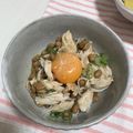 mho____mo's cooksnap of when they made 鶏ささみと納豆のサッパリ和風ユッケ.