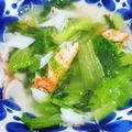 クックZ3Y36G☆'s cooksnap of when they made ❁レタスかにかまショウガのスープ❁.