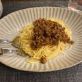 ぬこたん✩'s cooksnap of when they made 挽き肉と玉ねぎのパスタ！.