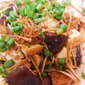 ヤアマアコ's cooksnap of when they made 椎茸と榎茸と厚揚げのしょうゆバター焼き.