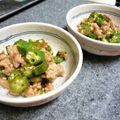 卯月のうさぎ２０１４'s cooksnap of when they made オクラの梅そぼろ和え.