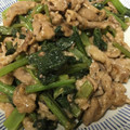 snow012's cooksnap of when they made 簡単！豚肉と小松菜の味噌マヨ炒め.