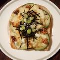 inLondon's cooksnap of when they made ズッキーニ×醤油麹の和トースト.
